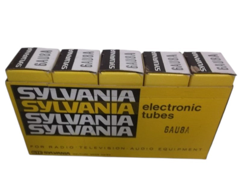 LOT OF 5 SYLVANIA 6AU8A ELECTRON TUBE 9 PIN NSMP