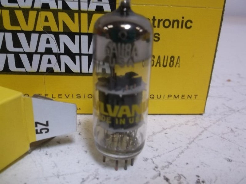 LOT OF 5 SYLVANIA 6AU8A ELECTRON TUBE 9 PIN NSMP