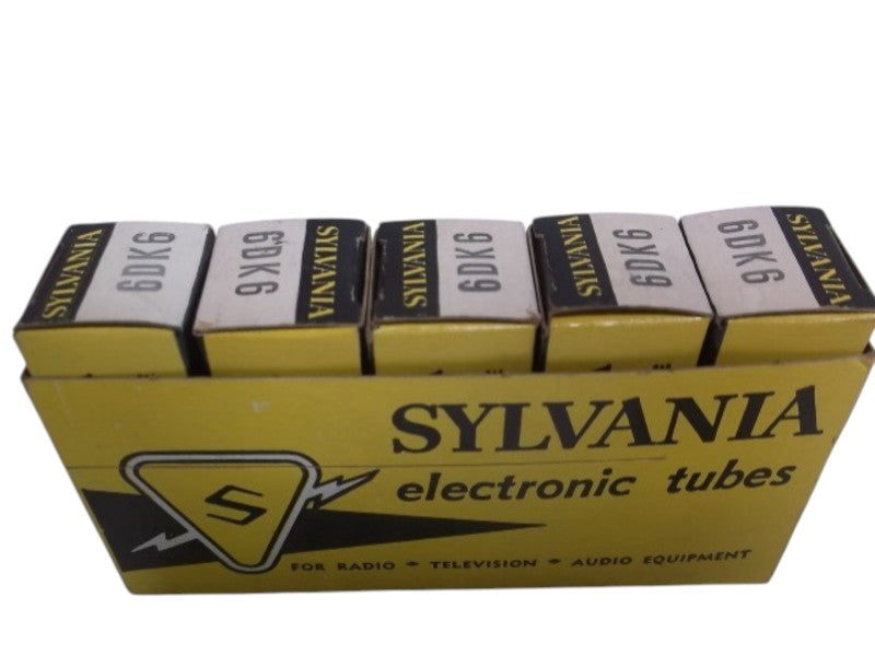 LOT OF 5 SYLVANIA 6DK6 VACUUM TUBE 7 PIN NSMP