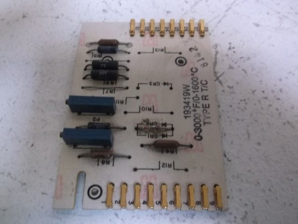 HONEYWELL 193419W PC BOARD 0-3000 DEGREE  NSNP
