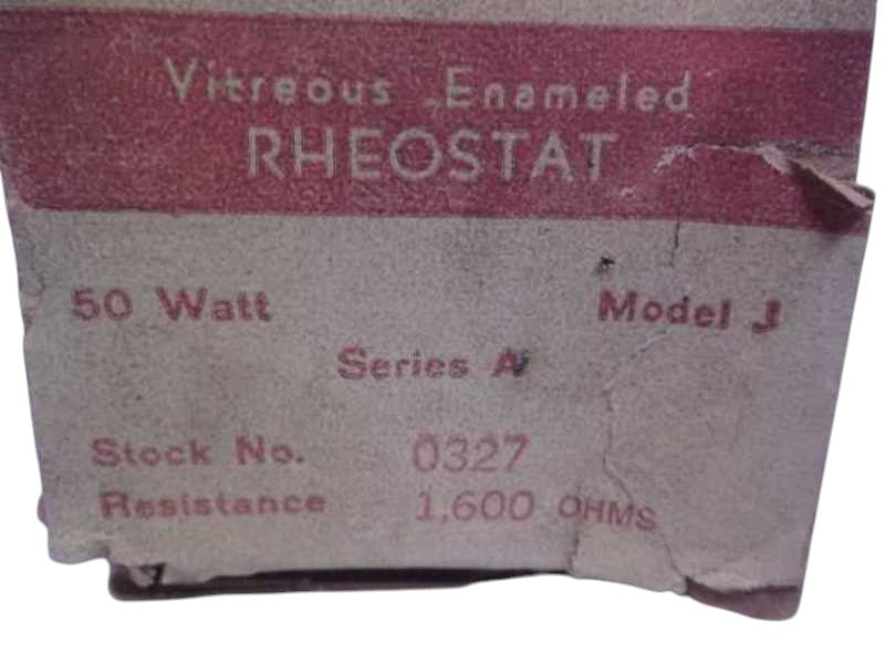 OHMITE 0327 MODEL J RHEOSTAT POTENTIOMETER  NSMP