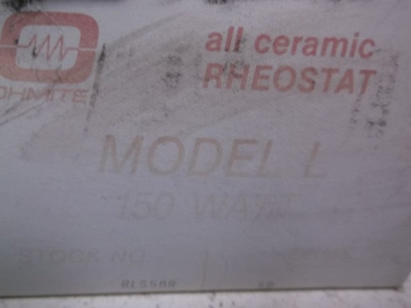 OHMITE RLS50R RHEOSTAT  NSMP