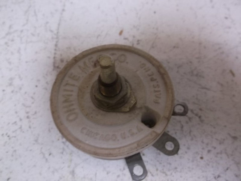 OHMITE 0322 MODEL J RHEOSTAT CERAMIC POTENTIOMETER  NSMP