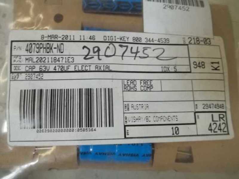 LOT OF 10 VISHAY 4079PHBK-ND WIRE WOUND RESISTOR NSNP IN A BAG