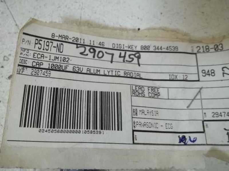 LOT OF 6 PANASONIC P5197-ND WIRE WOUND RESISTOR NSNP IN A BAG