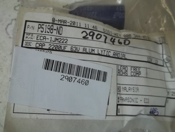 LOT OF 8 PANASONIC P5198-ND WIRE WOUND RESISTOR NSNP IN A BAG