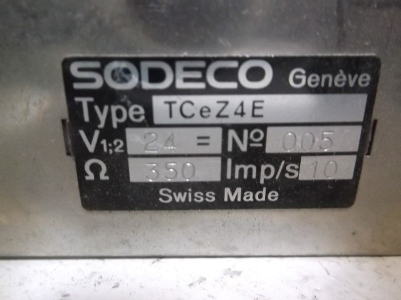 SODECO TCeZ4E IMPULSE COUNTER W/ RESET  UNMP