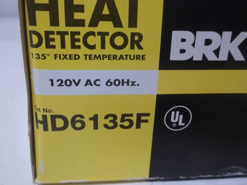 BRK ELECTRONICS HD6135F HEAT DETECTOR ALARM  NSMP
