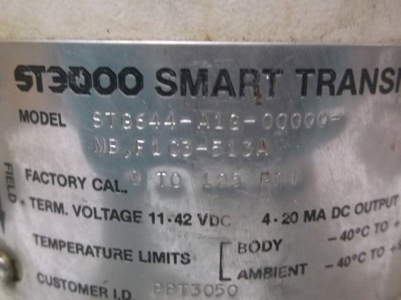 HONEYWELL STG644-A1G-00000-MB,F1C3-513A SMART TRANSMITTER  UNMP
