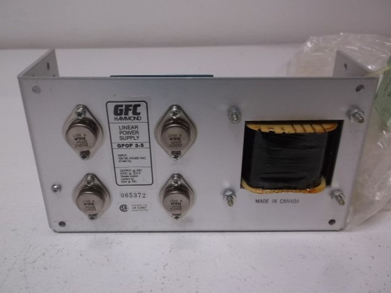 GFC HAMMOND GF0F-3-5 LINEAR POWER SUPPLY  NSMP