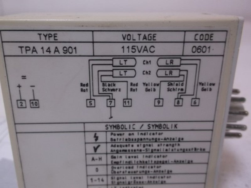 TELCO TPA14A901 PHOTO AMPLIFIER  NSMP