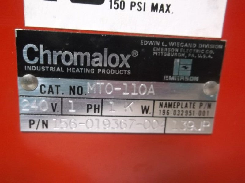 CHROMALOX MTO-110A ELECTRIC OIL HEATER  UNMP