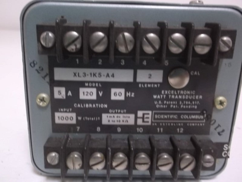 SCIENTIFIC XL3-1K5-A4 TRANSDUCER  NSNP