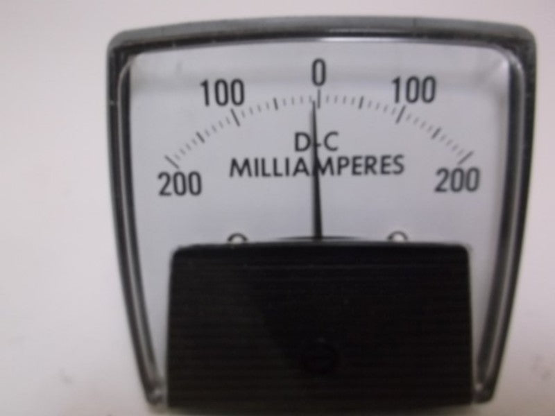 GENERAL ELECTRIC 50-254201KAKA1 PANEL METER 200-0-200 MA  NSMP