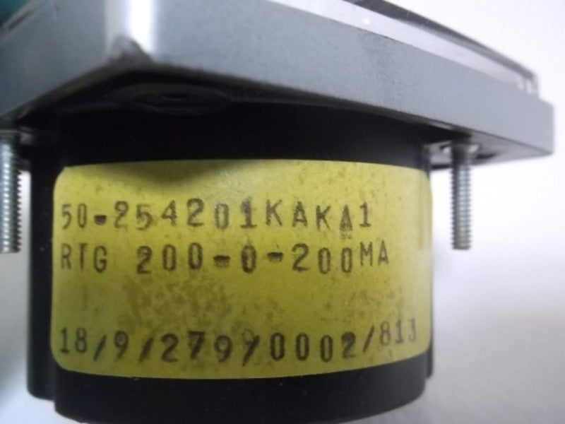 GENERAL ELECTRIC 50-254201KAKA1 PANEL METER 200-0-200 MA  NSMP