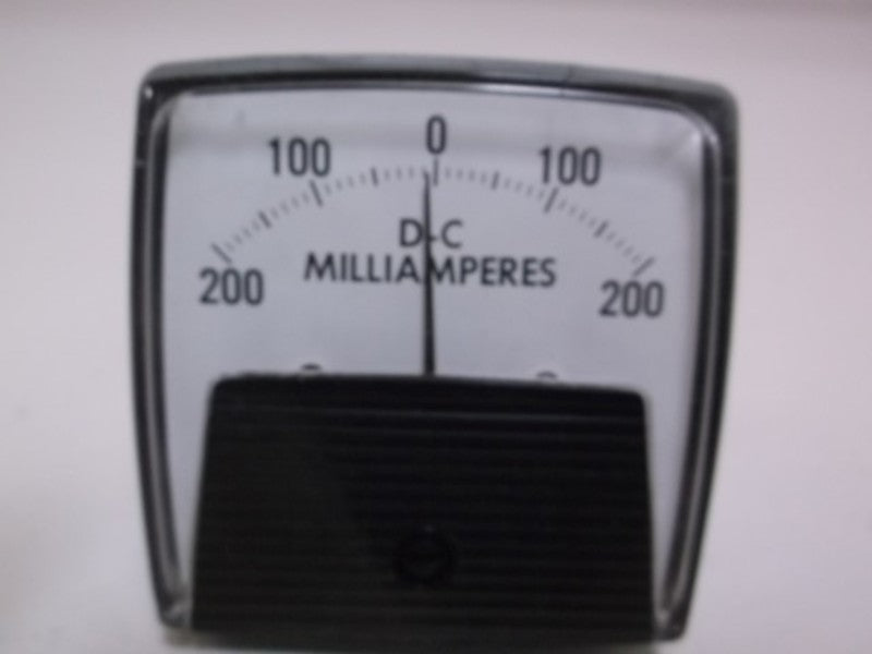GENERAL ELECTRIC 50-254201KAKA1 PANEL METER 200-0-200 MA  NSMP