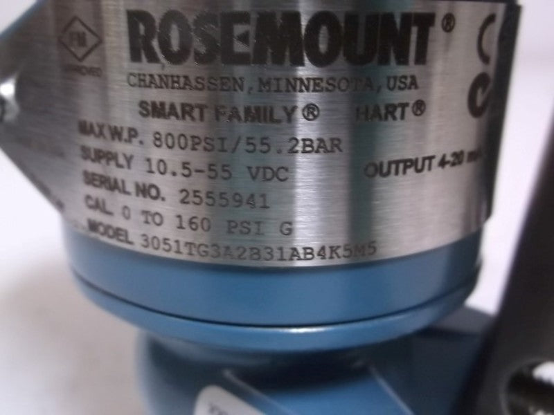 ROSEMOUNT 3051TG3A2B31AB4K5M5 PRESSURE TRANSMITTER  NSNP