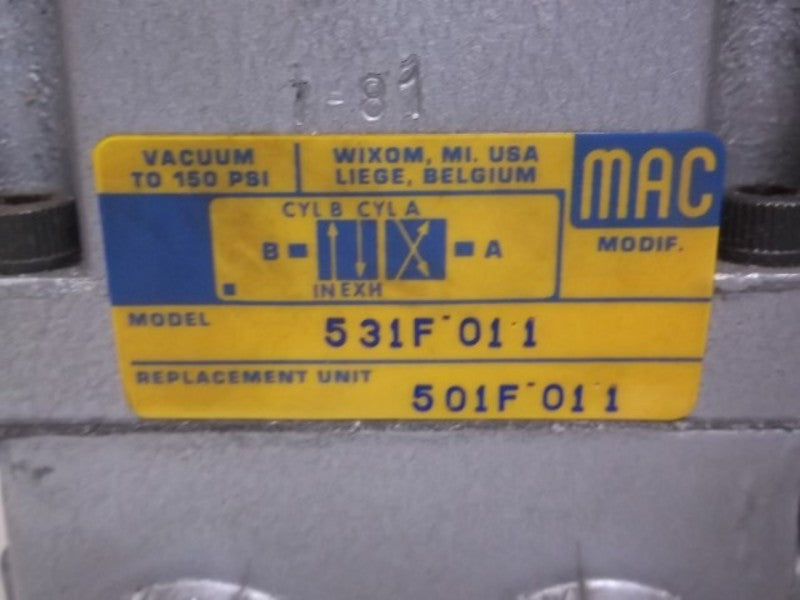 MAC 531F011 VALVE  UNMP