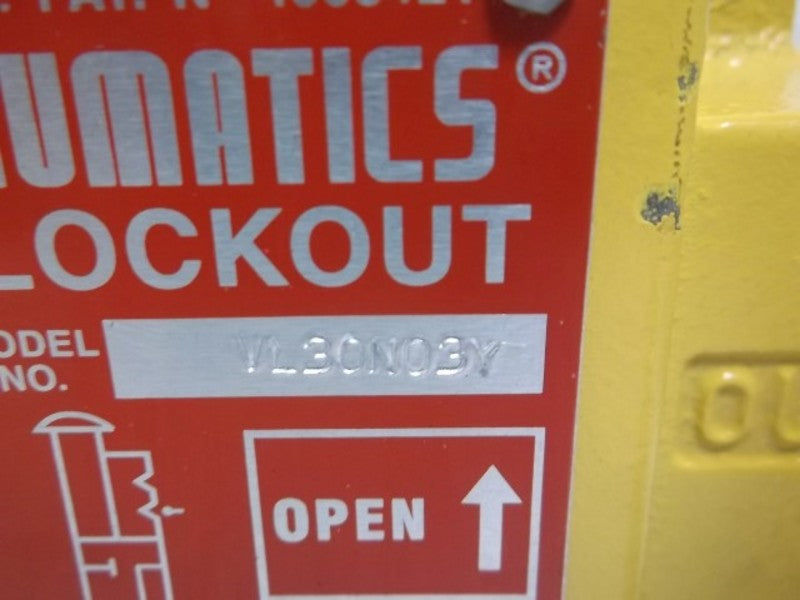 NUMATICS VL30N03Y MANUAL LOCKOUT VALVE  NSMP