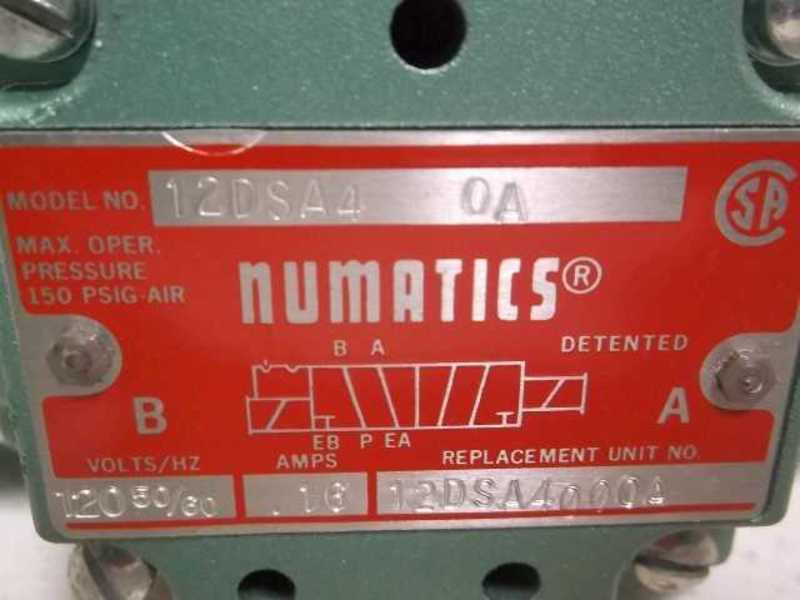 NUMATICS 12DSA40A SOLENOID VALVE 120 50/60  NSMP