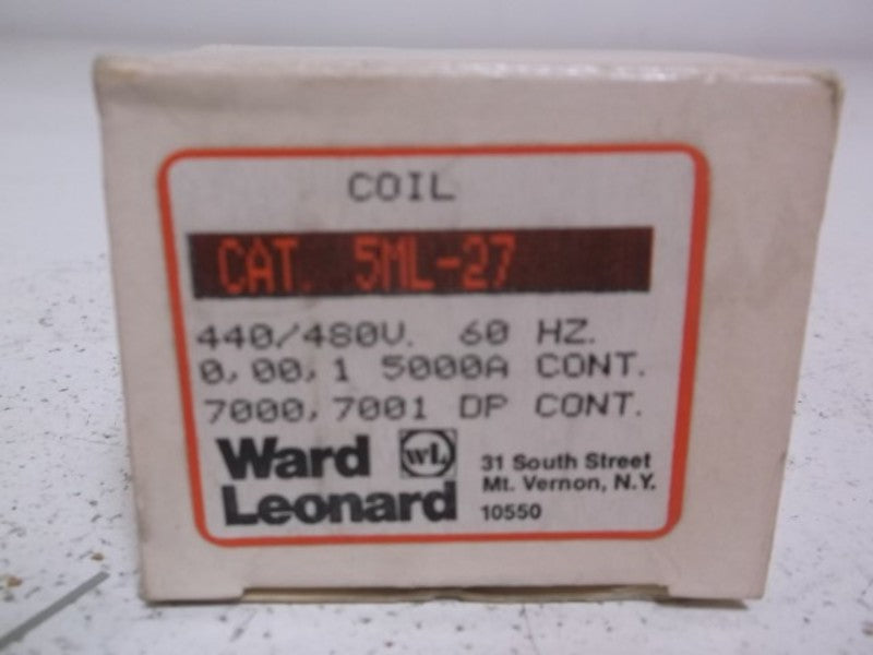 WARD LEONARD 5ML-27 COIL 440/480V 60HZ  NSMP