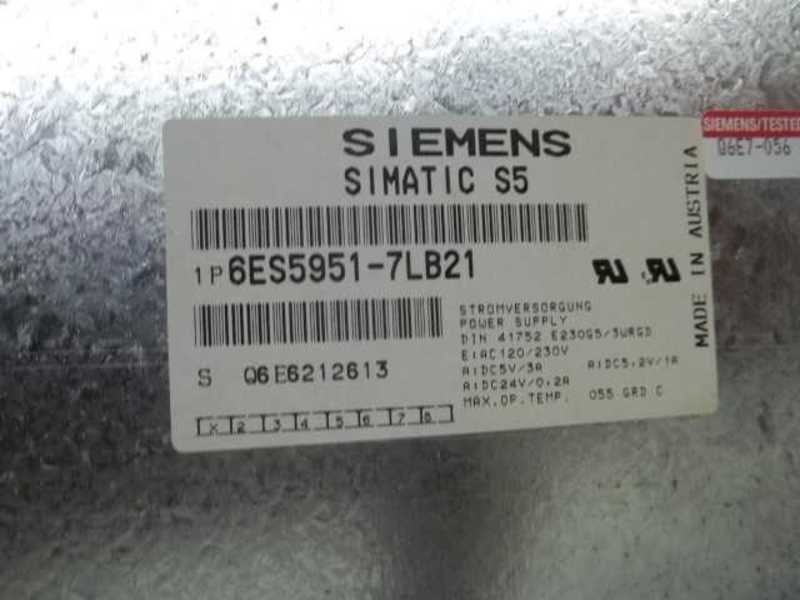 SIEMENS 6ES5-951-7LB21 POWER SUPPLY  NSMP