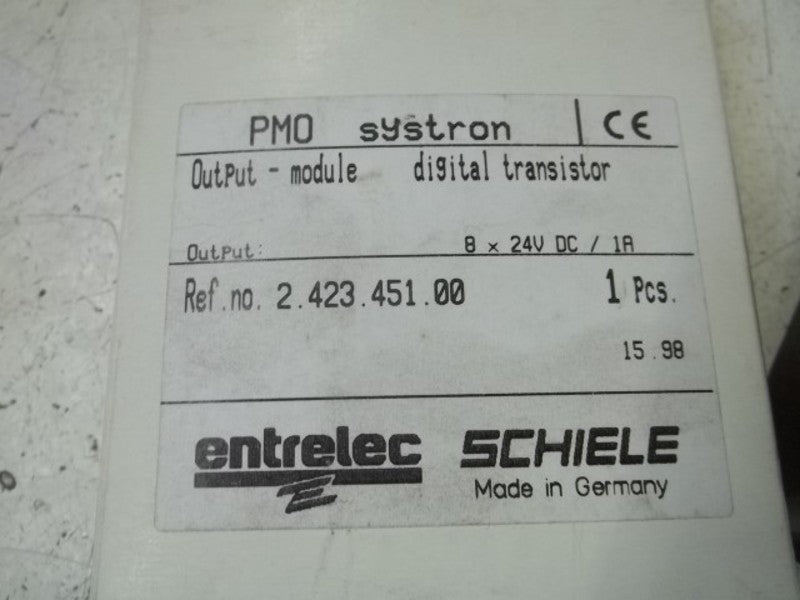 ENTRELEC 2.423.451.00 OUTPUT-MODULE DIGITAL TRANSISTOR  NSMP