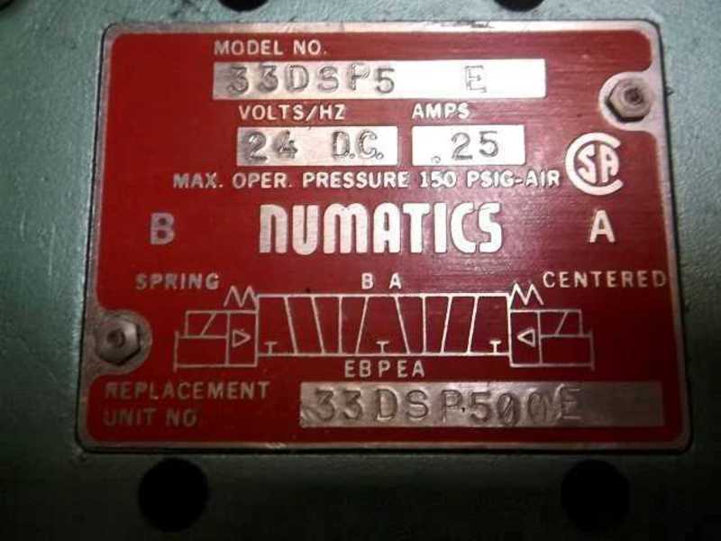 NUMATICS 33DSP5E SOLENOID VALVE  UNMP