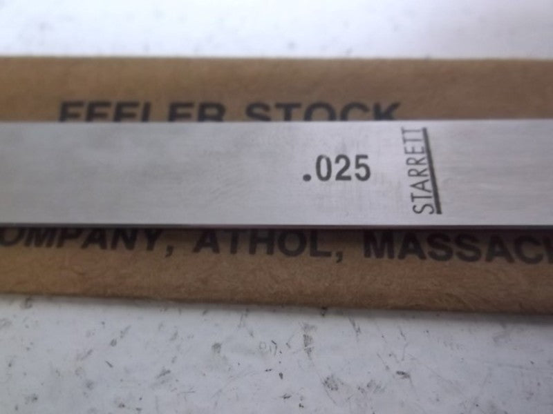 LOT OF 2 STARRETT 667-25 FEELER STRIP NSMP