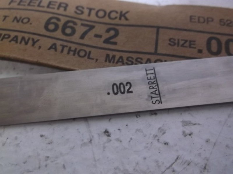 LOT OF 3 STARRETT 667-2 FEELER STRIP NSMP