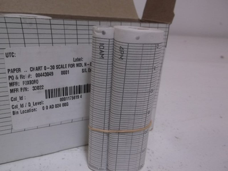 LOT OF 2 FOXBORO 33022-T CHART ROLL NSMP