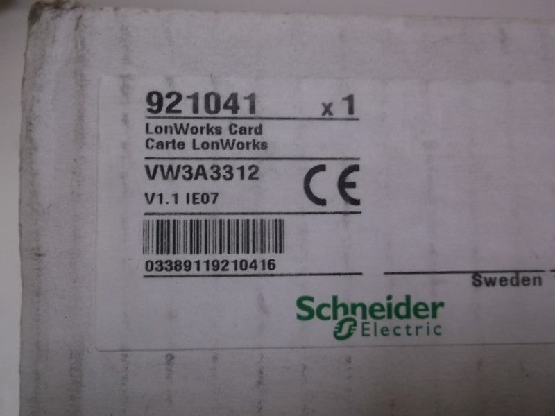 SCHNEIDER VW3A3312 LON WORKS CARD  NSMP