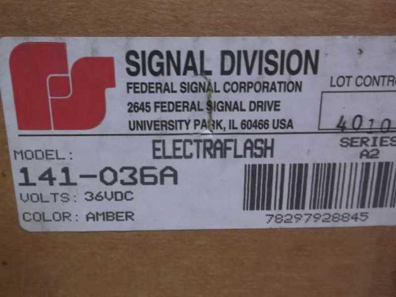 INDUSTRIAL SPARE PART 141-036A ELECTRAFLASH AMBER  NSMP