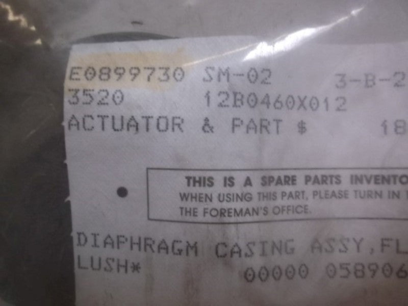 E0899730 DIAPHRAGM CASING ASSEMBLY  NSNP IN A BAG