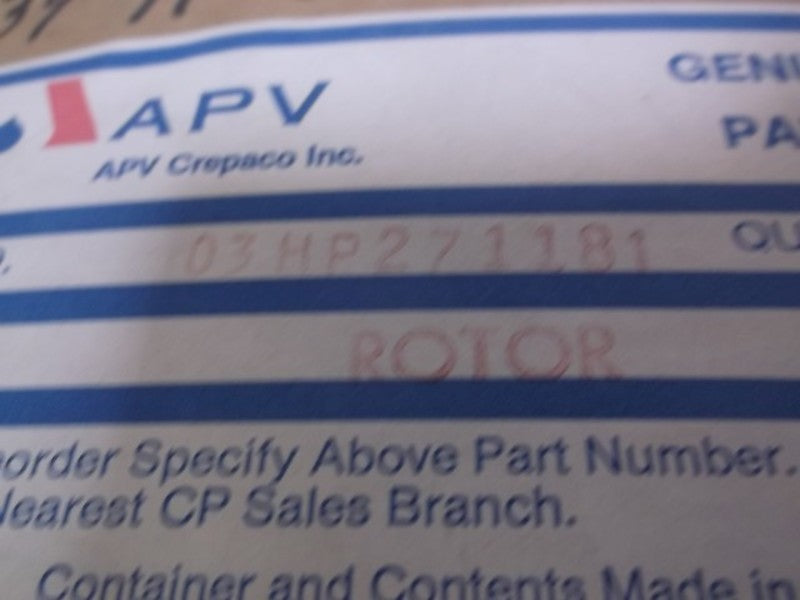 APV 03HP271181 ROTOR  NSMP