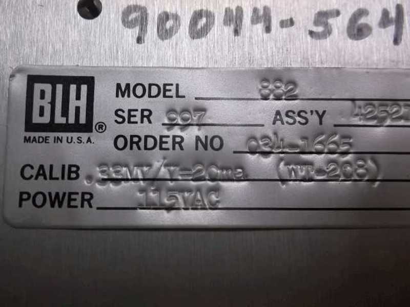 BLH ELECTRONICS 882 STRAIN GAGE TRANSMITTER  UNMP