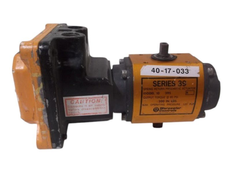 WORCESTER CONTROLS 10-39S PNEUMATIC ACTUATOR W/LIMIT SWITCH  UNMP