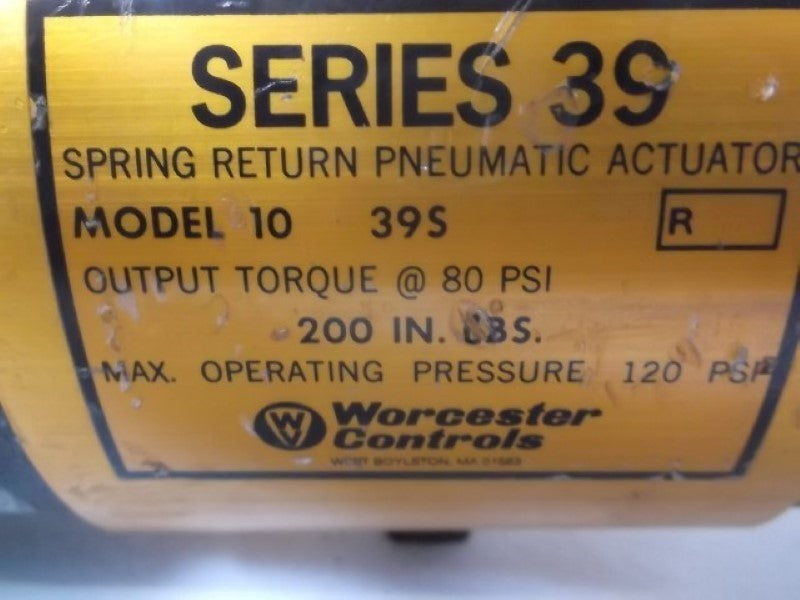 WORCESTER CONTROLS 10-39S PNEUMATIC ACTUATOR W/LIMIT SWITCH  UNMP