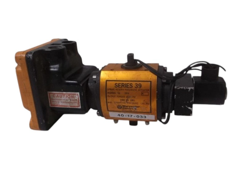 WORCESTER CONTROLS 10-39S ACTUATOR W/LIMIT SWITCH & COIL  UNMP