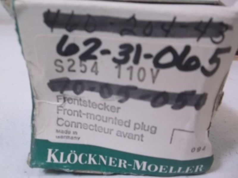 KLOCKNER-MOELLER S-254-110 FRONT MOUNTED PLUG  NSMP