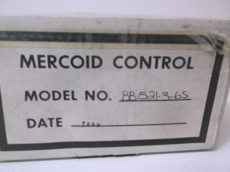 MERCOID BB-521-3-6S DIFFERENTIAL PRESSURE SWITCH  NSMP