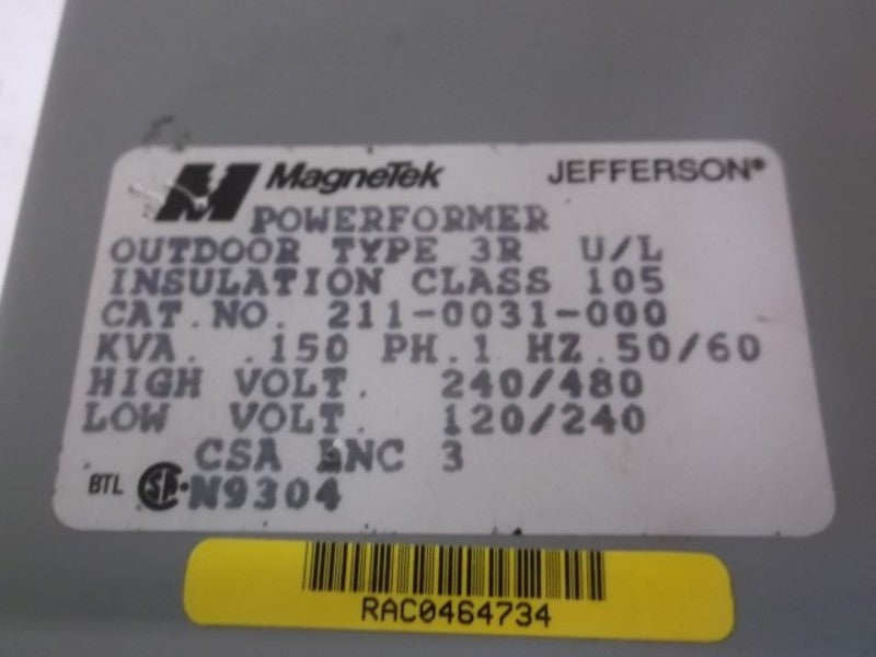 MAGNETEK 211-0031-000 POWERFORMER  NSNP