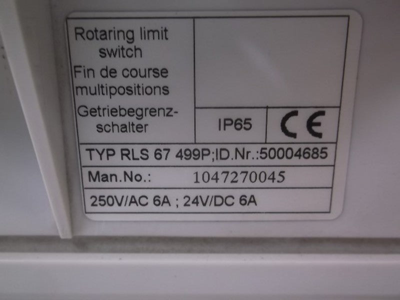 R&M RLS-67-499P ROTARING LIMIT SWITCH  UNMP