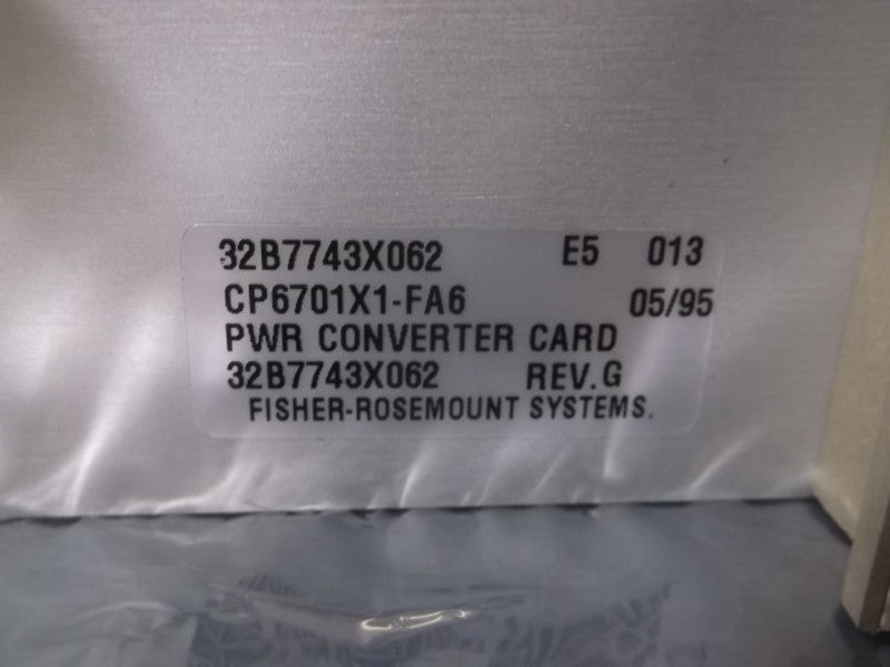 FISHER-ROSEMOUNT 32B7743X062 INPUT MODULE  NSNP