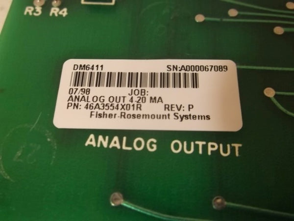 FISHER DM6411 CIRCUIT BOARD ANALOG OUTPUT  NSMP