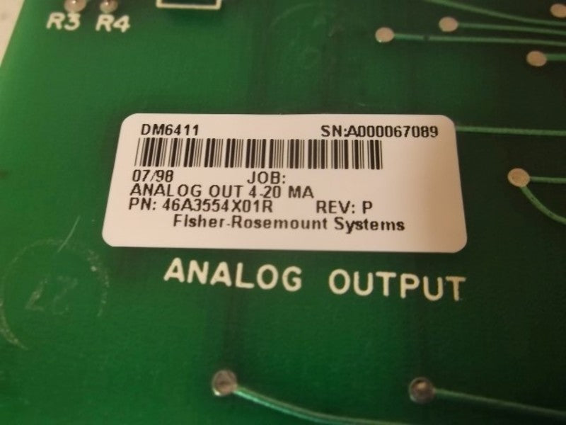 FISHER DM6411 CIRCUIT BOARD ANALOG OUTPUT  NSMP