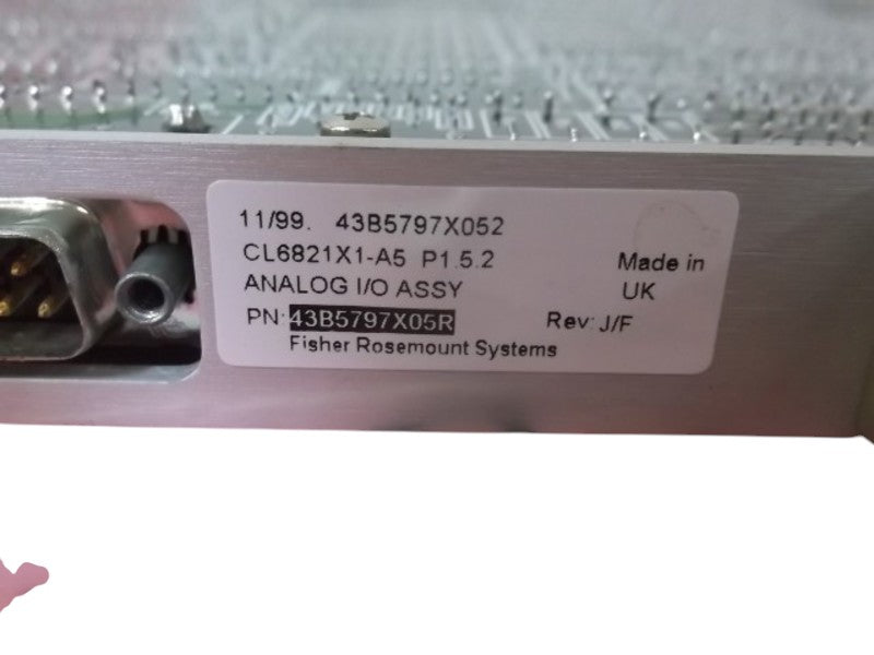 FISHER ROSEMOUNT 43B5797X05R CL6821X1-A5 ANALOG I/O ASSEMBLY  NSNP