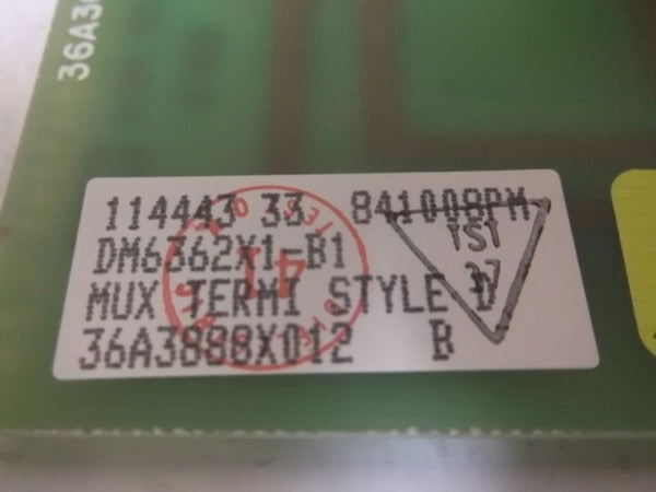 FISHER DM6362X1-B1 PC BOARD TERMINAL MUX DIN  UNMP