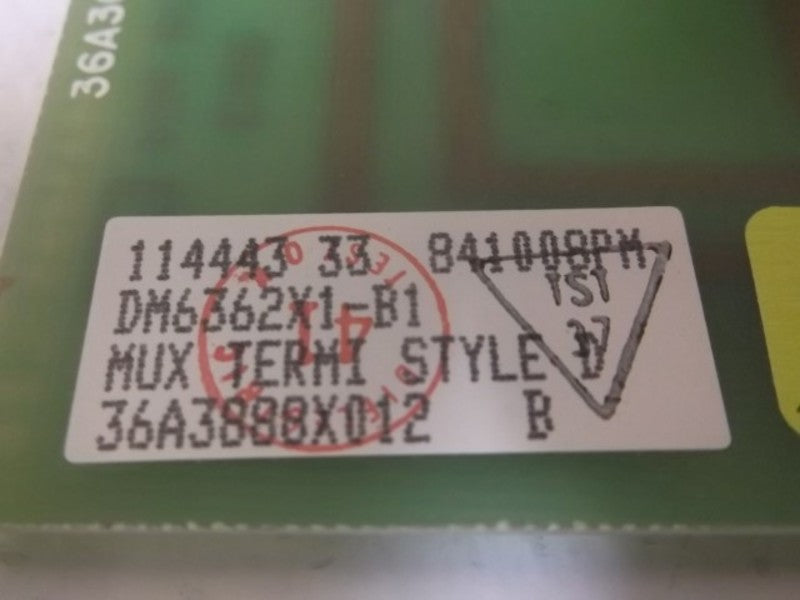 FISHER DM6362X1-B1 PC BOARD TERMINAL MUX DIN  UNMP