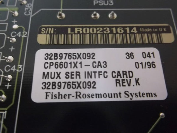 FISHER-ROSEMOUNT 32B9765X092 PC BOARD SERIAL I/F BUFFER  NSNP